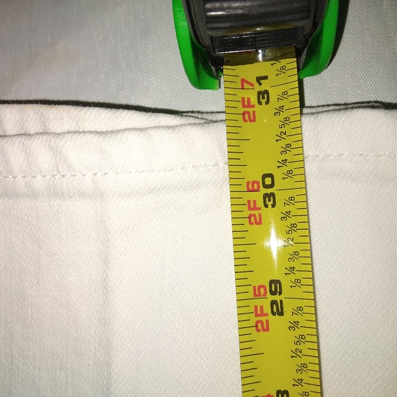 American Eagle Stretch White Straight Jeans 14 Regular - Picture 7 of 7